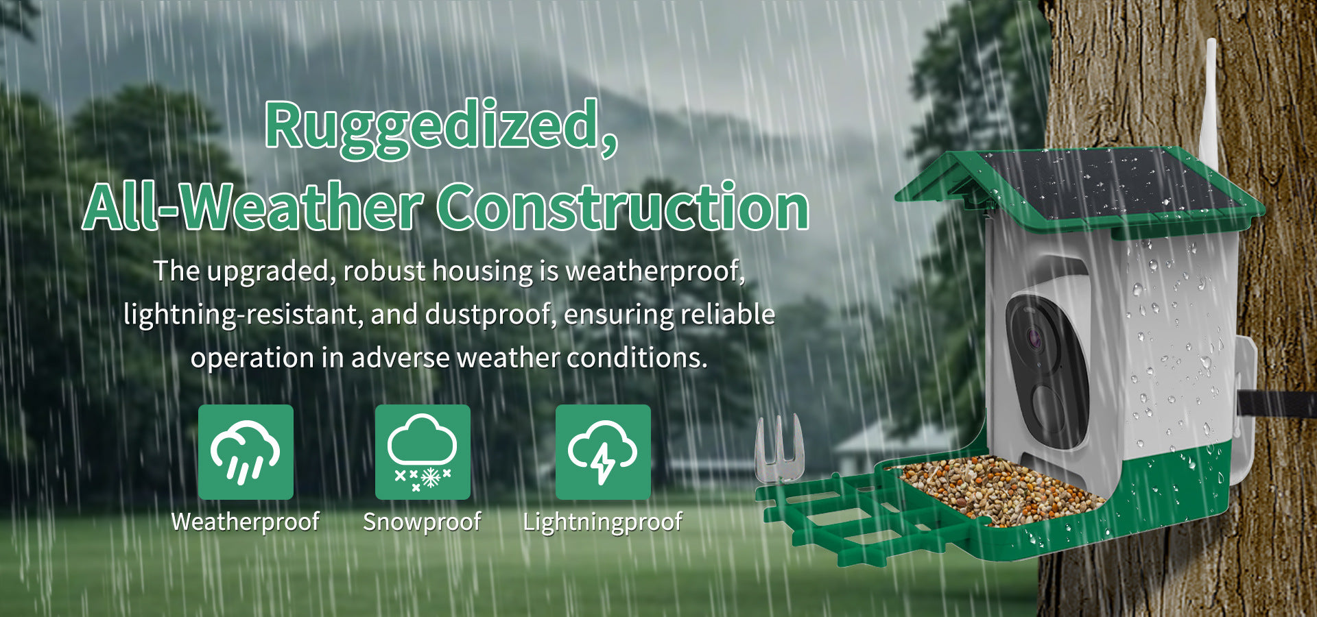 Solar Bird Feeder with Camera AI Bird Identification Wireless Outdoor Smart Birdhouse Automatic Bird Watching Gift for Bird Lovers