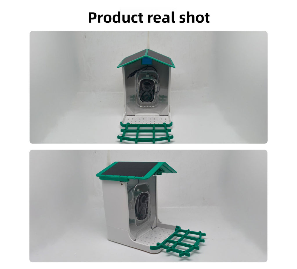 Solar Bird Feeder with Camera AI Bird Identification Wireless Outdoor Smart Birdhouse Automatic Bird Watching Gift for Bird Lovers