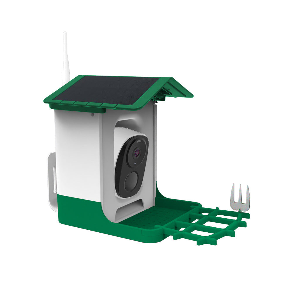 Solar Bird Feeder with Camera AI Bird Identification Wireless Outdoor Smart Birdhouse Automatic Bird Watching Gift for Bird Lovers